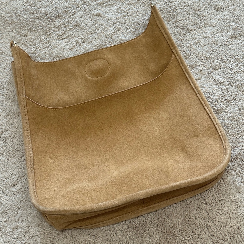 Ah-Dorned Faux Suede Purse